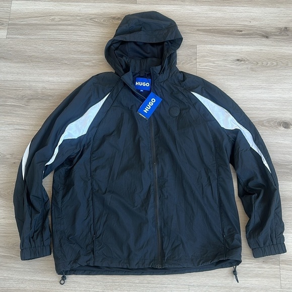 HUGO by Hugo Boss
Men's Benno Colorblocked Hooded Track Jacket - Picture 5 of 9